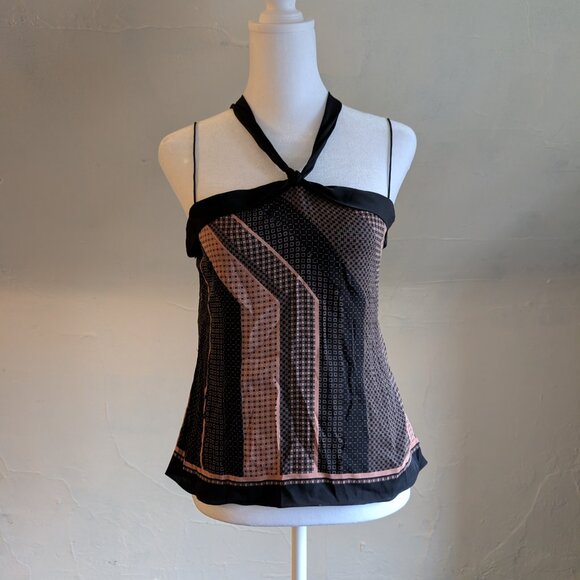 vintage elie tahari geometric halter top ASO piper halliwell charmed (6) - Picture 3 of 7